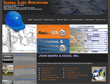 Tablet Screenshot of ibarralandsurveyors.com